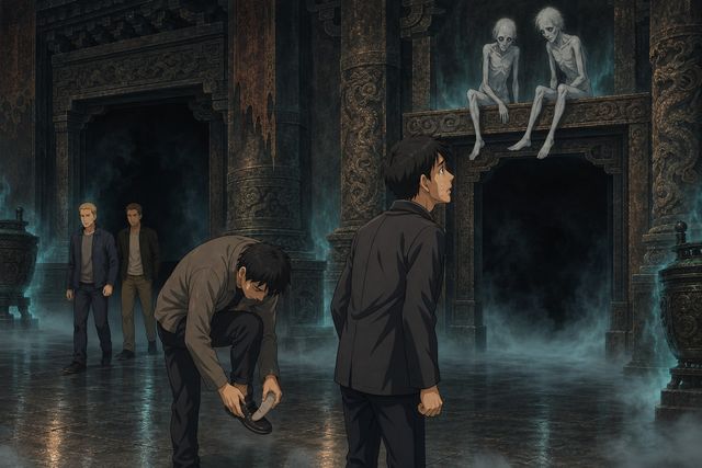 小门上方的亡者