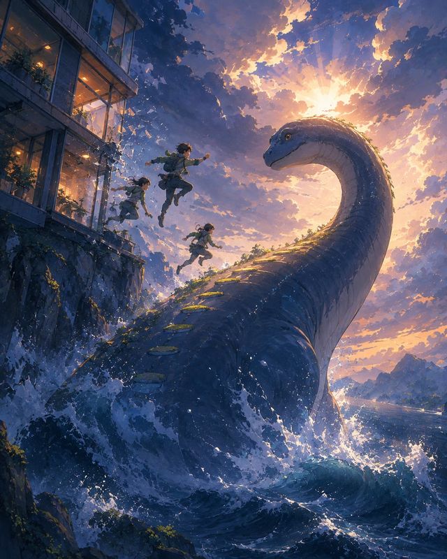 恐龙宠物 · 梦境插画