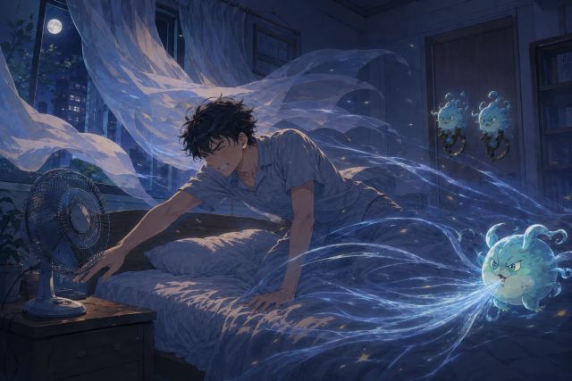 迎着风，伸手调小一点