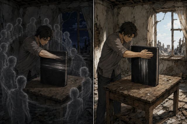 破败房间里的演绎与觉醒之书 · 完整封面插画