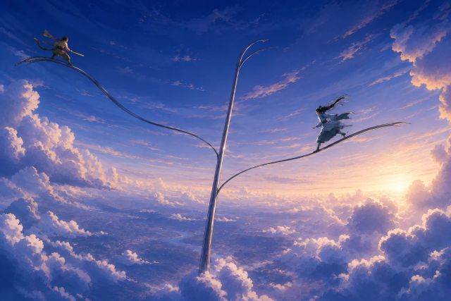 天空之战 · 完整封面插画