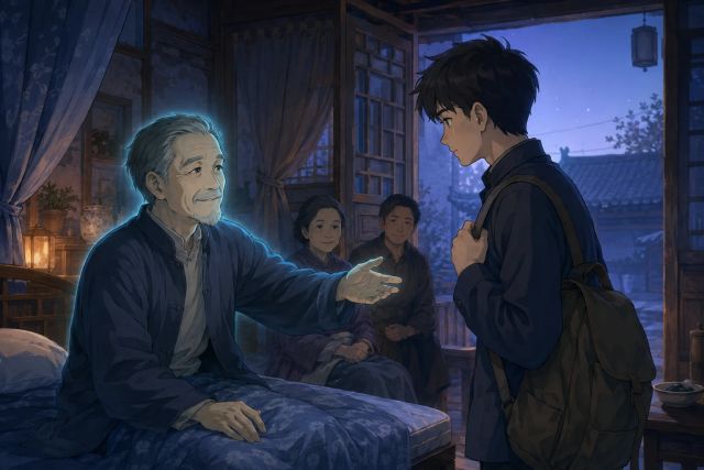 走廊上的假醒与陌生单词 · 完整封面插画