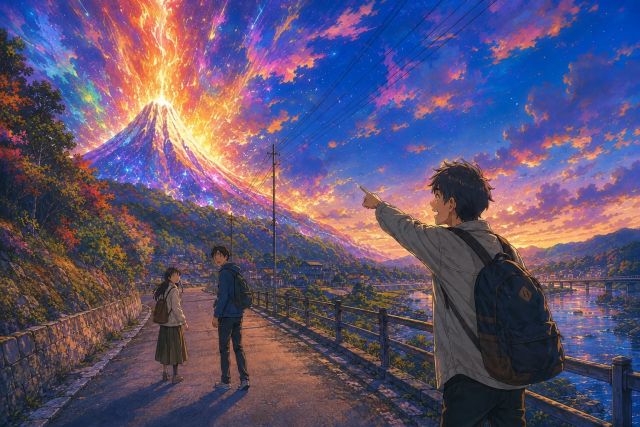 看不清脸的女孩----扬升火焰 · 完整封面插画