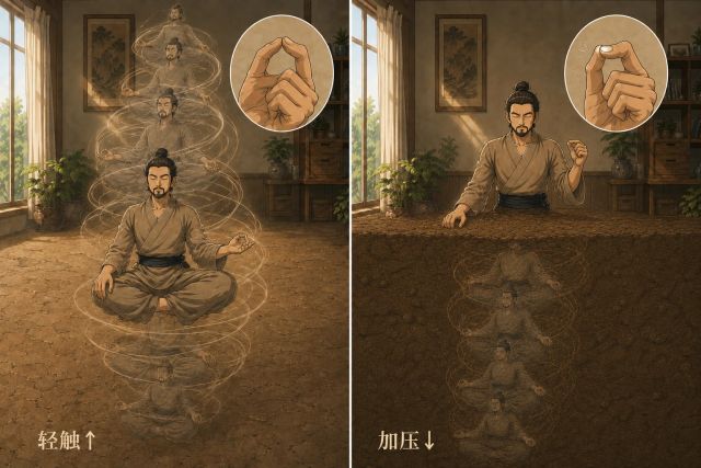 持手印，双重千手观音态 · 完整封面插画